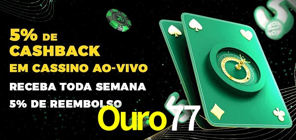 Promoções do cassino ao Vivo Ouro77